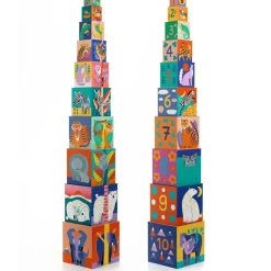 Cube à empiler Animaux sauvages