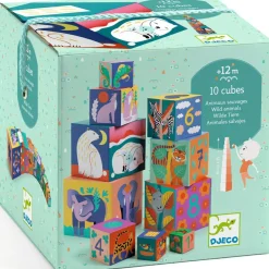 Cube à empiler Animaux sauvages
