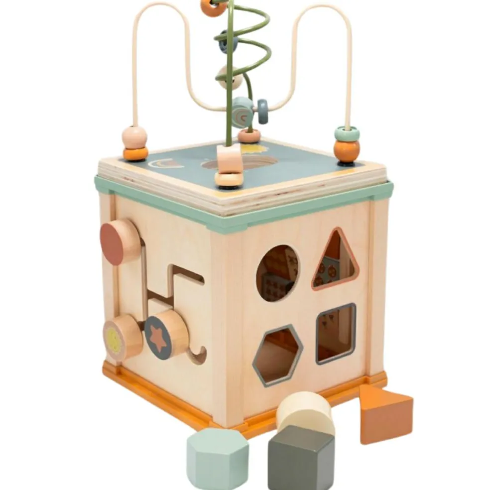 Cube d'activités en bois