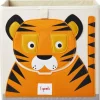 Cube de rangement en tissu Tigre