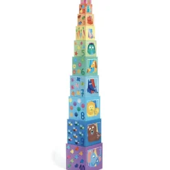 Cubes à empiler Arc en ciel (10 cubes)