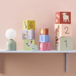 Cubes à empiler en carton Aiden