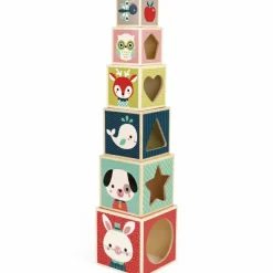 Cubes empilables baby forest (6 cubes)