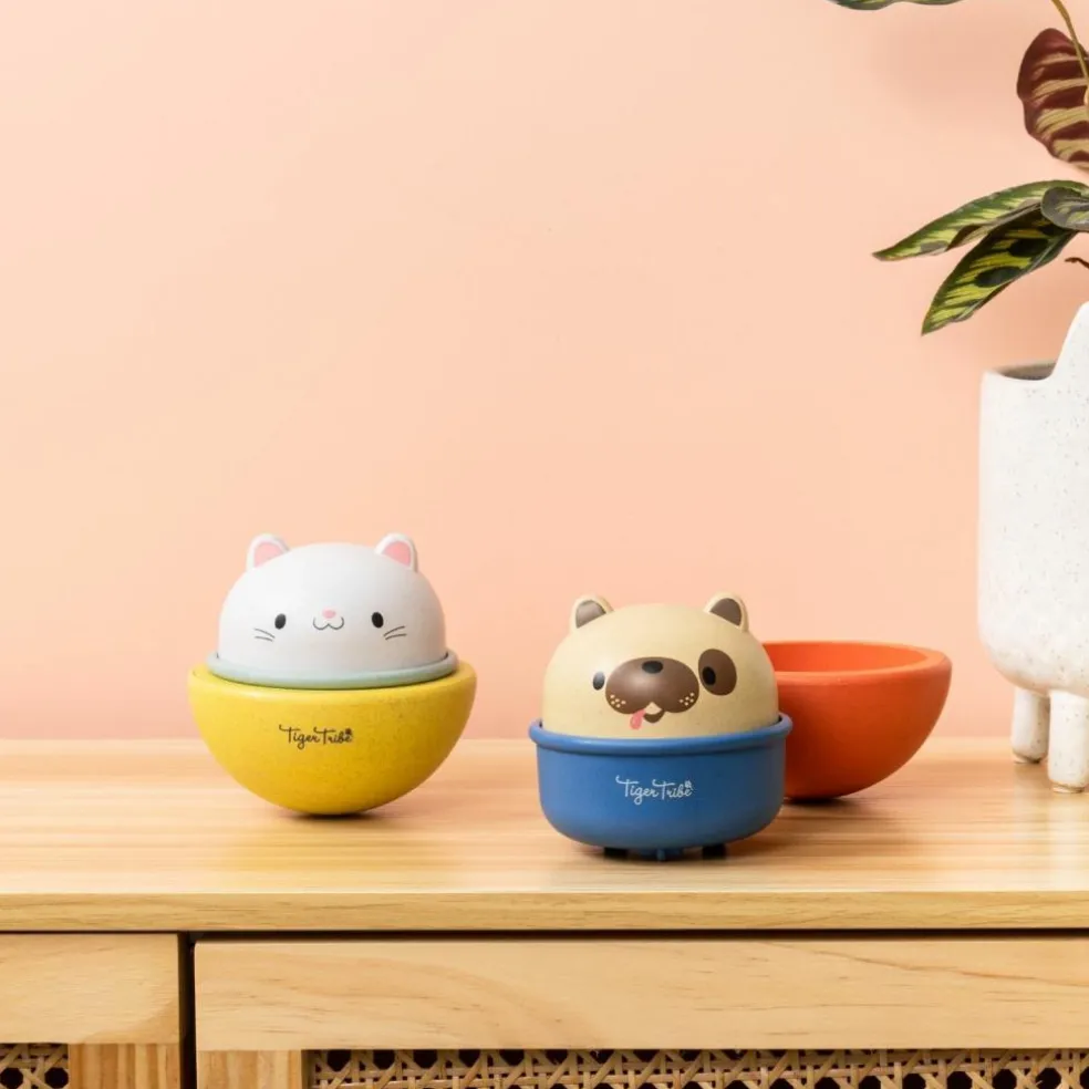 Culbuto et animal à friction chien