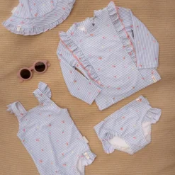 Culotte de bain à volants Sunny Flowers Blue (6-12 mois)
