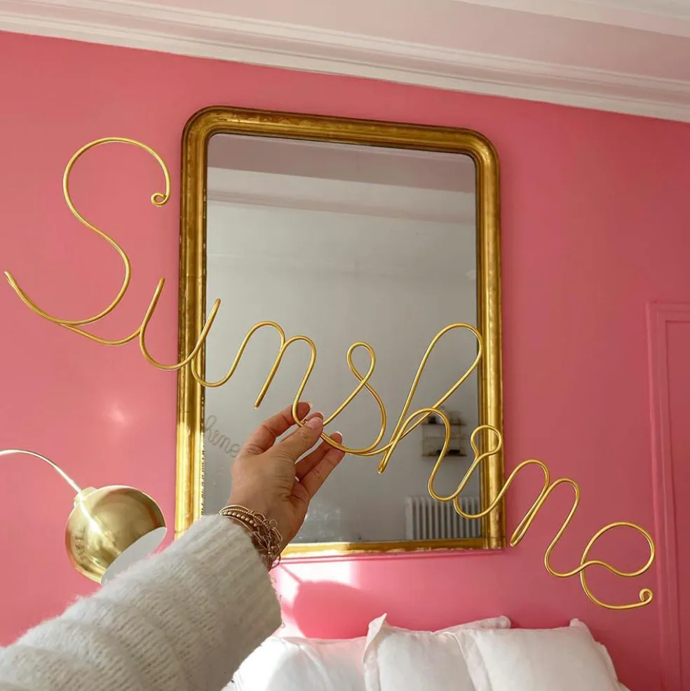 Décoration murale dorée (personnalisable)