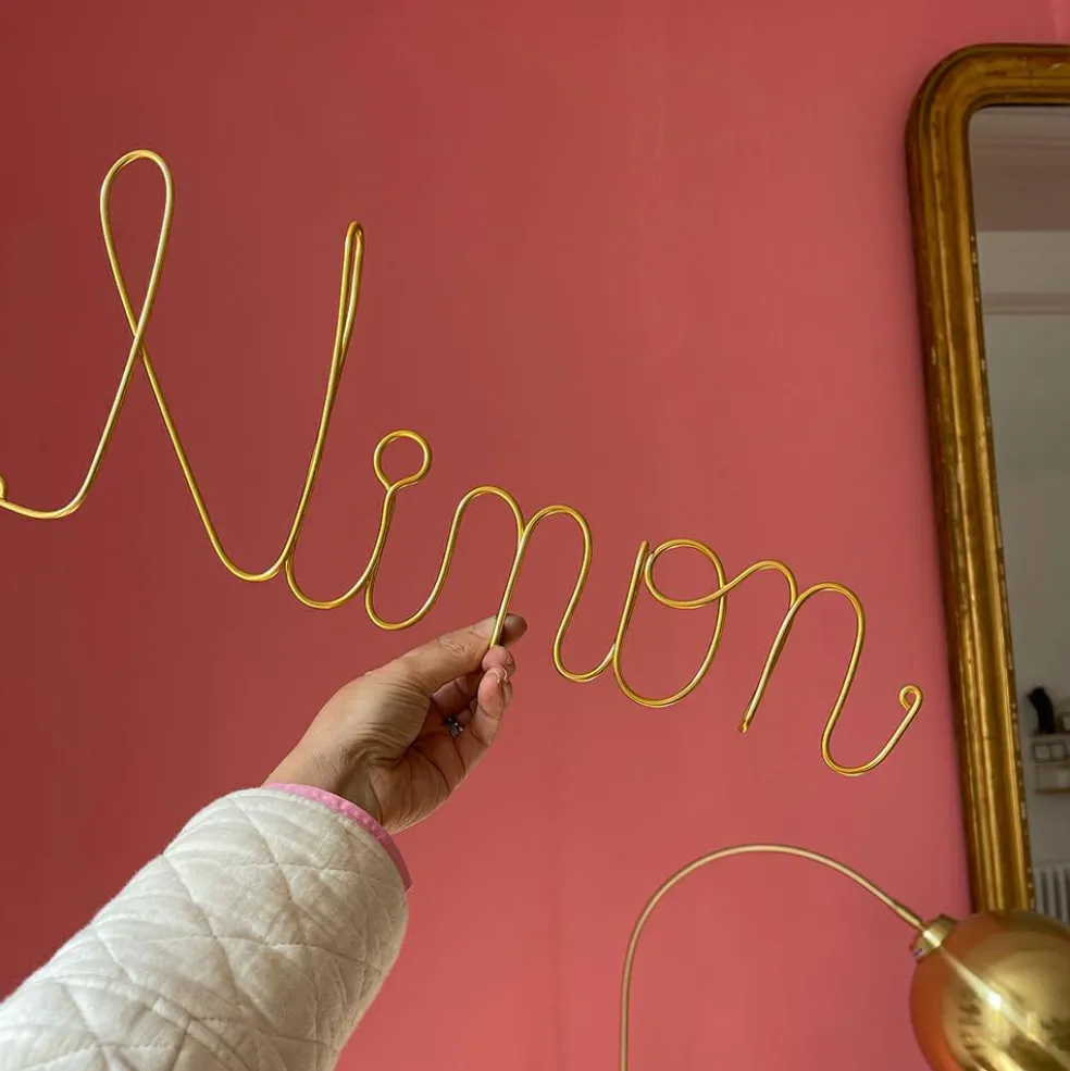 Décoration murale dorée (personnalisable)