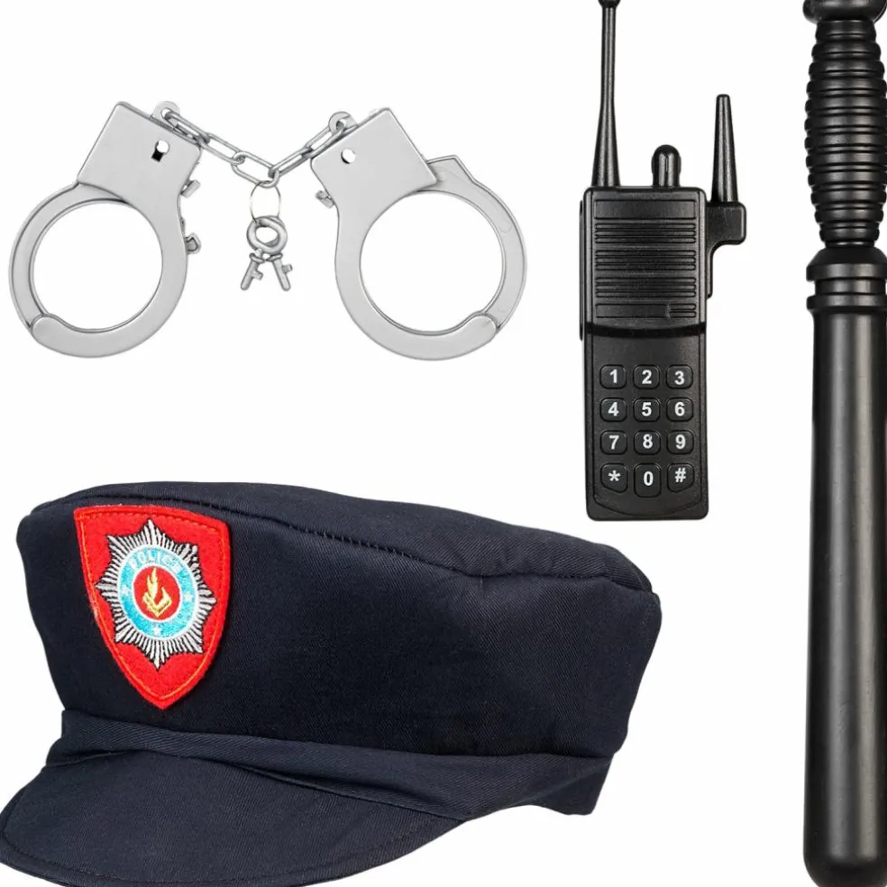 Déguisement enfant set de policier + accessoires (4-7 ans)