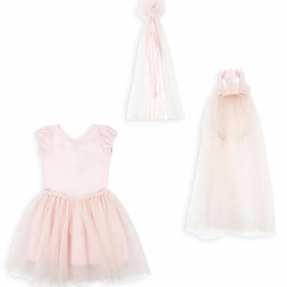 Déguisement princesse et couronne Cloud Pink (5-6 ans)