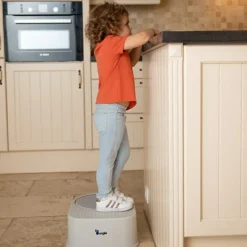 Double marche pied gris