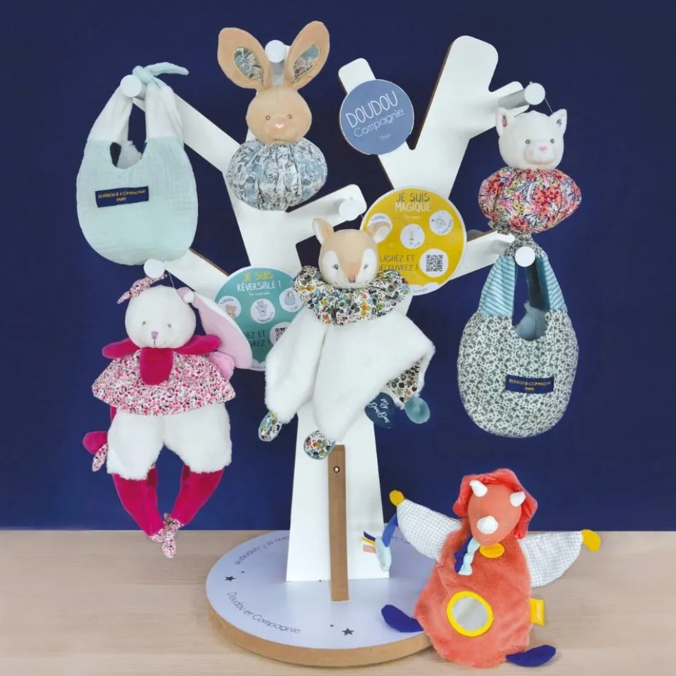 Doudou amusette 3 en 1 Panda Les petits futés