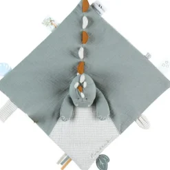 Doudou attache sucette bio Stégi le stégosaure TSO