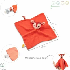 Doudou attache sucette éco Stella (32 cm)