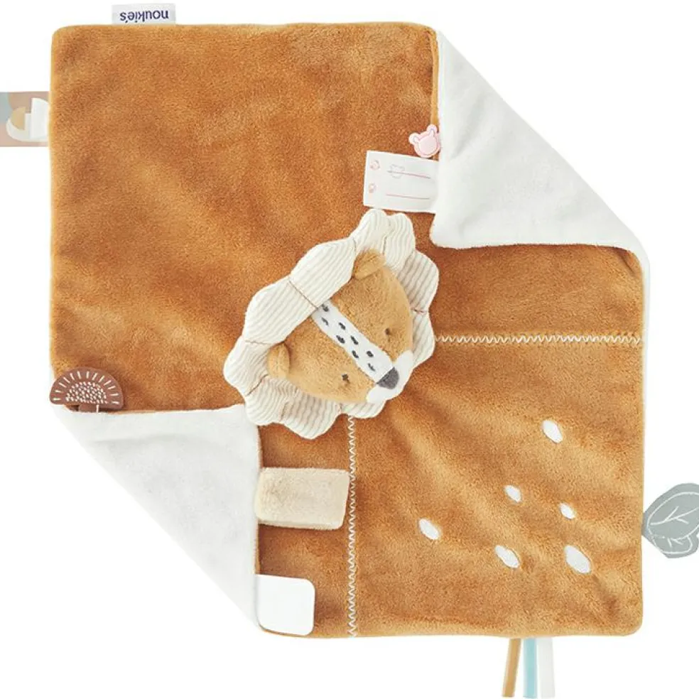 Doudou attache sucette en veloudoux Babou