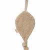 Doudou attache sucette Feuille Biscuit