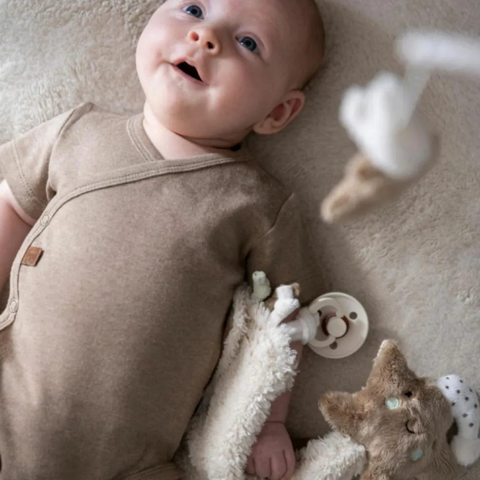 Doudou attache sucette Heaven Clay-Warm Linen