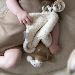 Doudou attache sucette Heaven Clay-Warm Linen