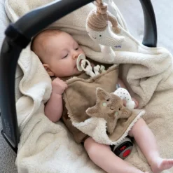 Doudou attache sucette Heaven Clay-Warm Linen