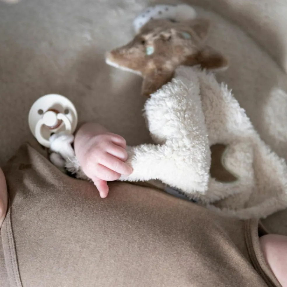 Doudou attache sucette Heaven Clay-Warm Linen