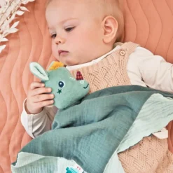 Doudou attache sucette plat éco Joe (32 cm)