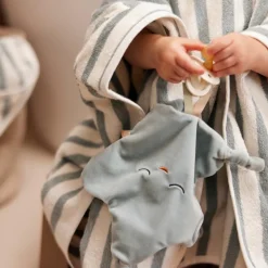 Doudou attache sucette Star Sea Green