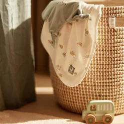 Doudou attache sucette Star Sea Green