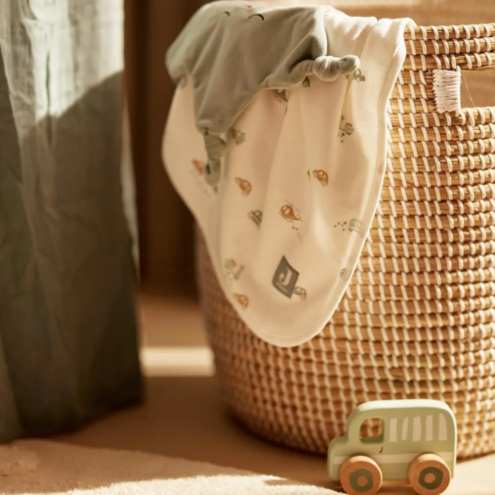 Doudou attache sucette Star Sea Green