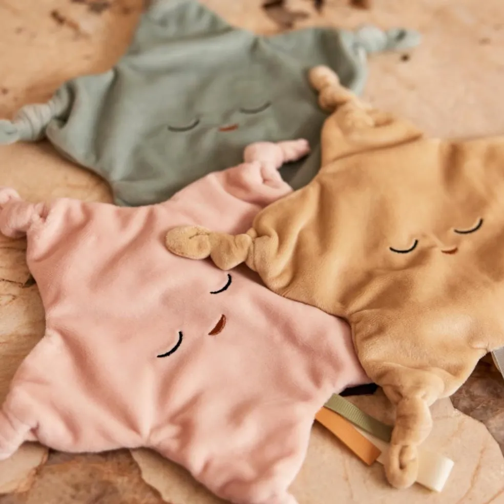 Doudou attache sucette Star Sea Green