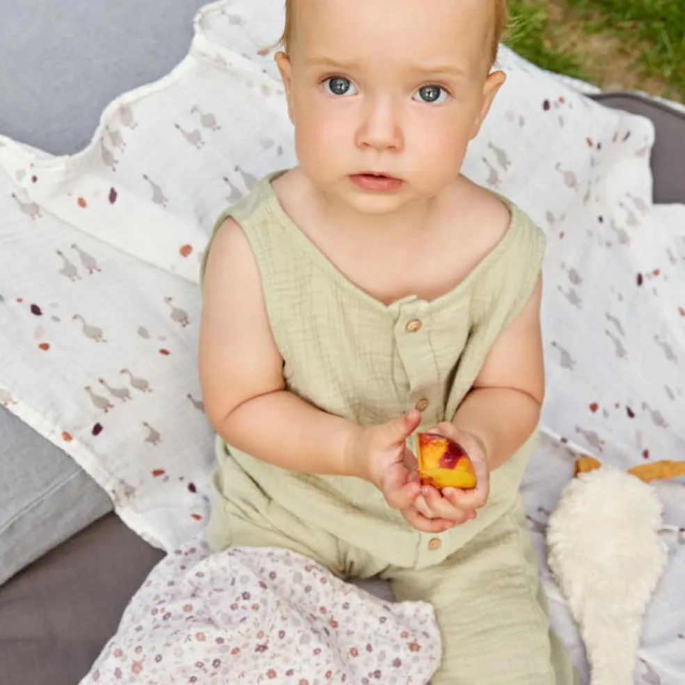 Doudou attache sucette Tiny Farmer Oie