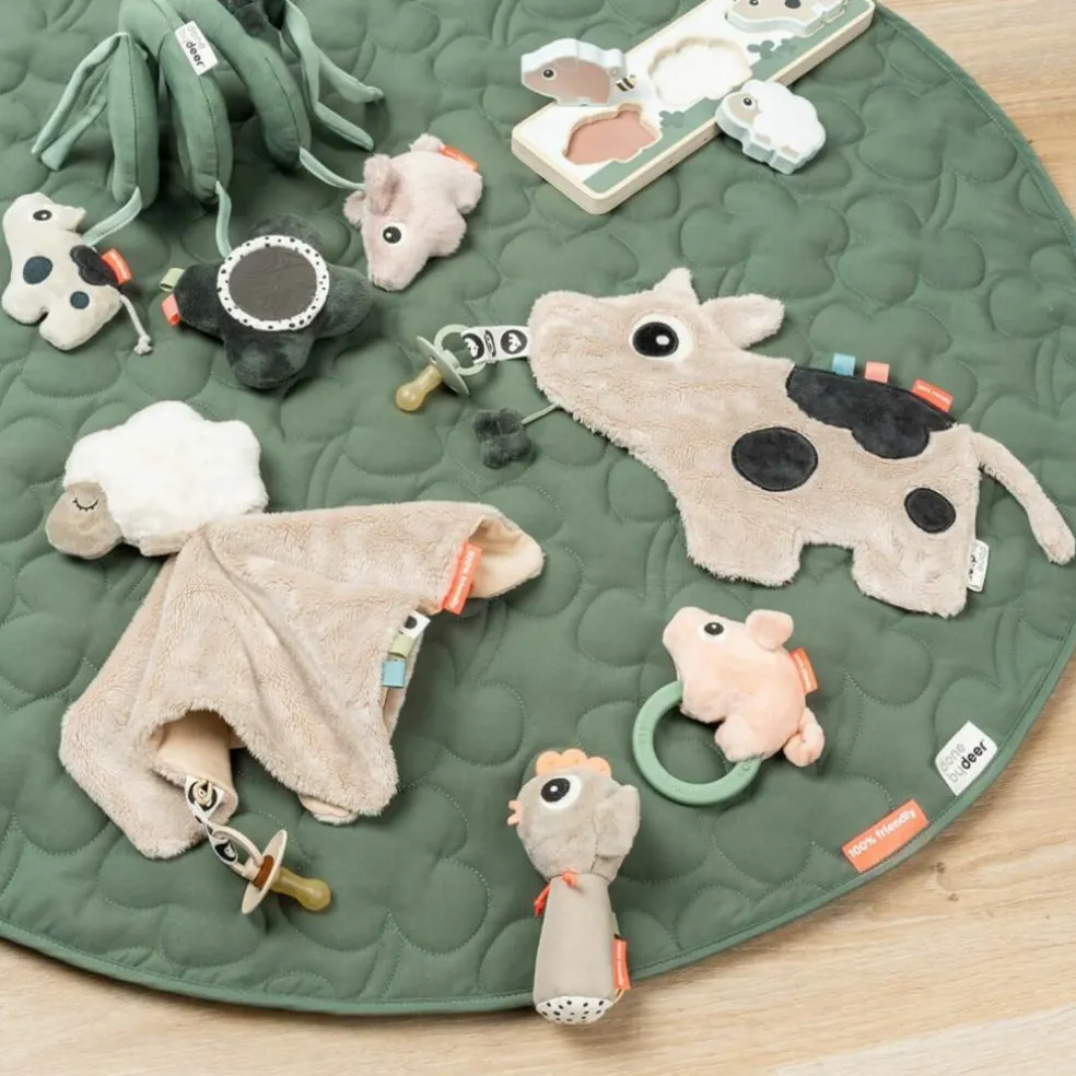 Doudou attache-sucette Dotti Sable