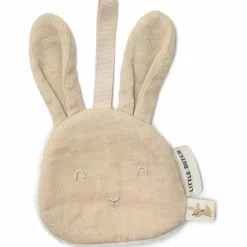 Doudou attache-tétine en gaze de coton Lapin