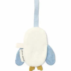 Doudou attache-tétine en gaze de coton Chouette Forest Friends