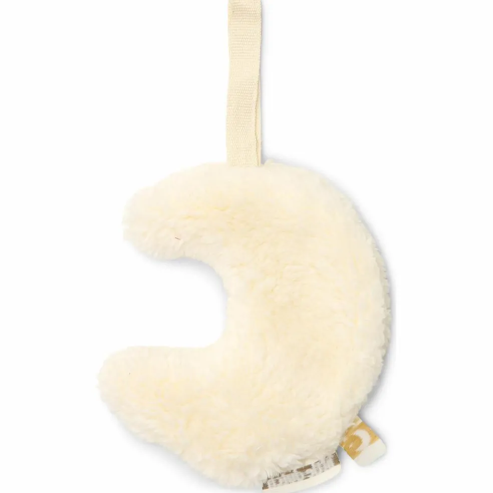 Doudou attache-tétine Lune Pure Soft White