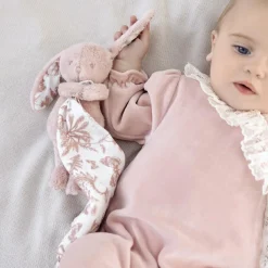Doudou Augustin le lapin rose