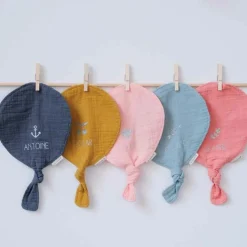 Doudou ballon Jaune moutarde (personnalisable)