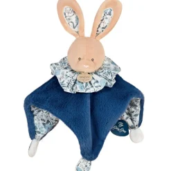 Doudou boule 3 en 1 Lapin bleu Les petits futés