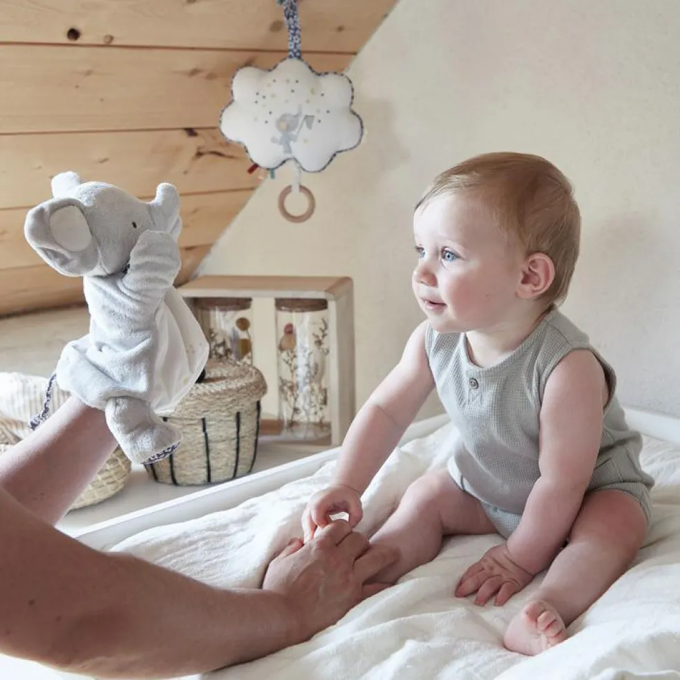 Doudou marionnette éléphant (24 cm)
