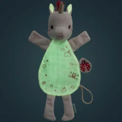 Doudou marionnette phosphorescent Lena