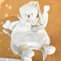 Doudou Ours Cape Blanc (25 cm)
