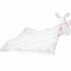 Doudou peluche Augustin le lapin rose