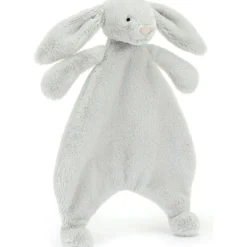 Doudou plat Bashful Lapin Silver (20 cm)