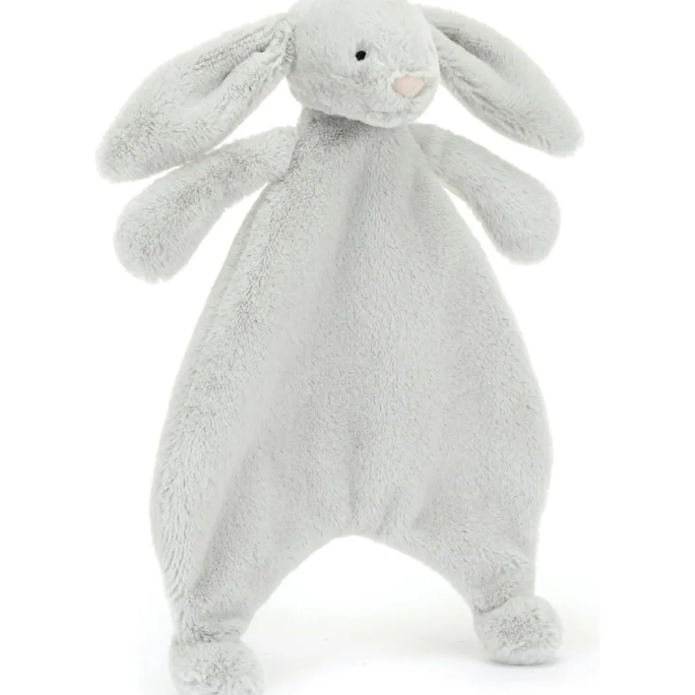 Doudou plat Bashful Lapin Silver (20 cm)