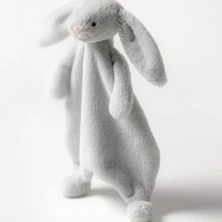 Doudou plat Bashful Lapin Silver (20 cm)