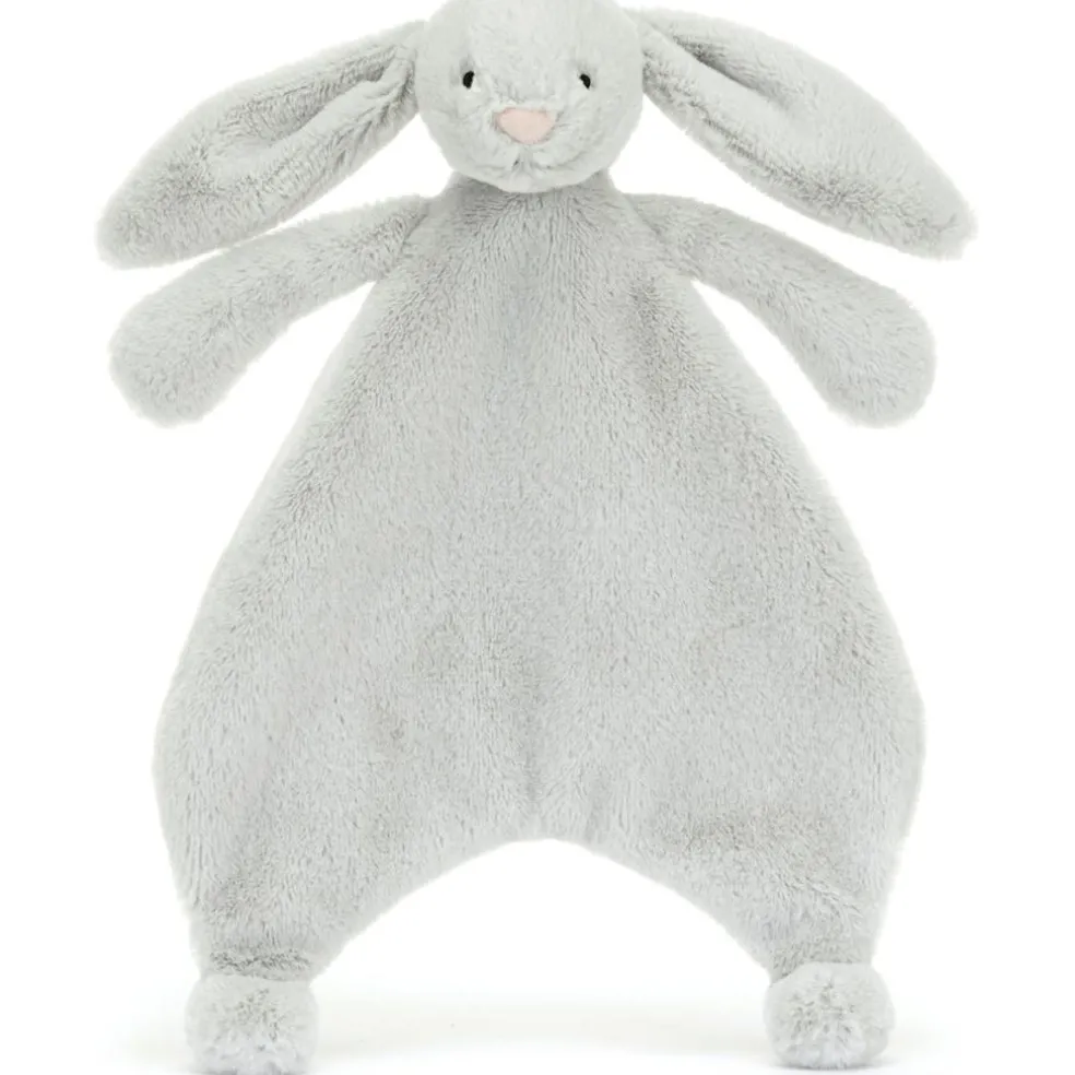 Doudou plat Bashful Lapin Silver (20 cm)