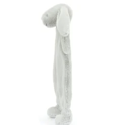 Doudou plat Bashful Lapin Silver (20 cm)