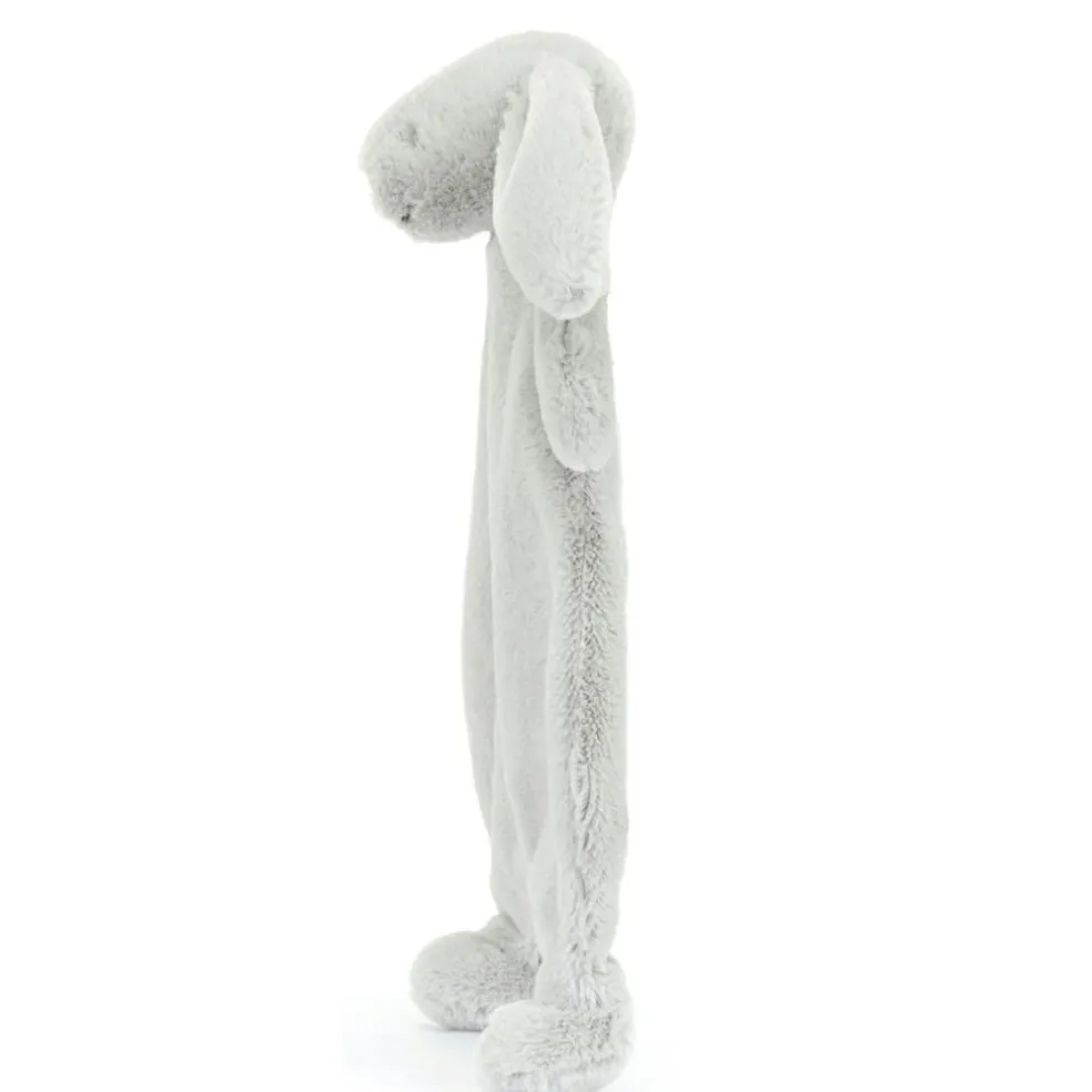 Doudou plat Bashful Lapin Silver (20 cm)