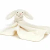 Doudou plat Bashful Lapin Cream (34 cm)
