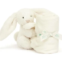 Doudou plat Bashful Lapin Cream (34 cm)