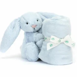 Doudou plat Bashful Lapin Bleu