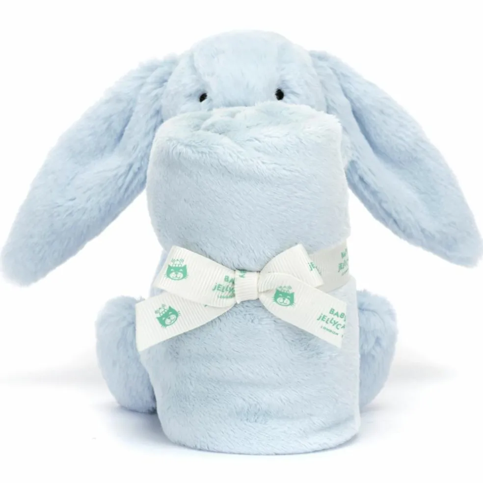 Doudou plat Bashful Lapin Bleu